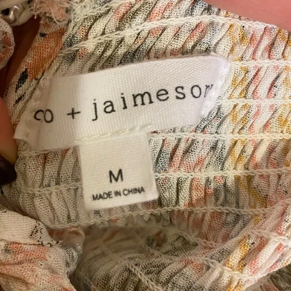 Coco + Jaimeson NWOT Smocked Peplum Blouse - Picture 7 of 7